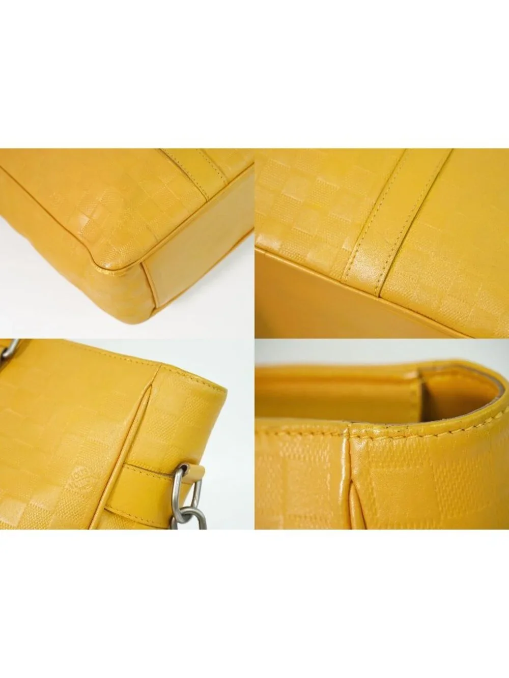 Louis Vuitton LV Neo Tadao Damier Infini 2-Way Business Bag Solar Yellow